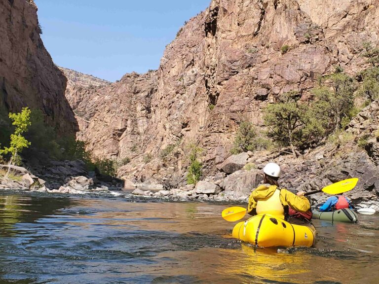 Packrafting down the Black Canyon of the Gunnision National Park